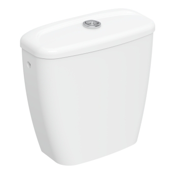 Twyford Option Close Coupled Toilet Push Button Cistern Pack - Standard Seat | Product Image