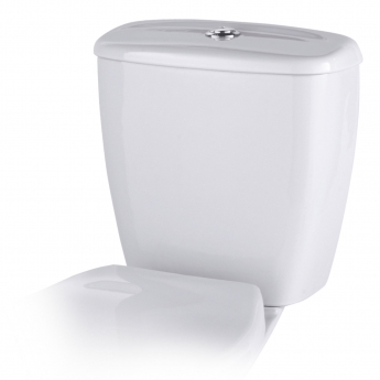 Twyford Option Close Coupled Toilet 6/4ltr Push Button Cistern - Plastic Hinges Standard Seat