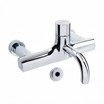 Twyford Sola Thermostatic Wall Mounted Surgeons Basin Mixer Infrared Tap - Chrome