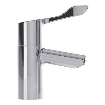 Twyford Sola Thermostatic Basin Mixer Tap with Extended Lever - Chrome | Product Image