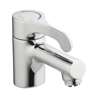 Twyford Sola Action Basin Mixer Tap - Chrome