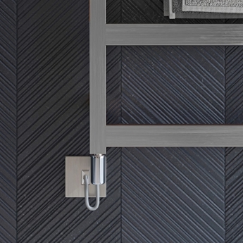 Ultraheat Calder Stainless Steel Electric Designer Heated Towel Rail | Product Image