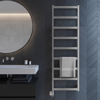 Ultraheat Calder Stainless Steel Electric Designer Heated Towel Rail | Product Image