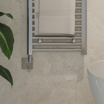 Ultraheat Chelmsford Chrome 25mm Straight Electric Ladder Towel Rail | Product Image