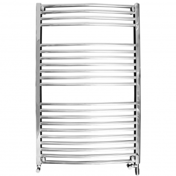 Ultraheat Chelmsford Curved Heated Towel Rail 1200mm H x 420mm W - Chrome