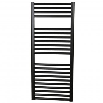 Ultraheat Chelmsford Straight Heated Towel Rail 1172mm H x 600mm W - Black