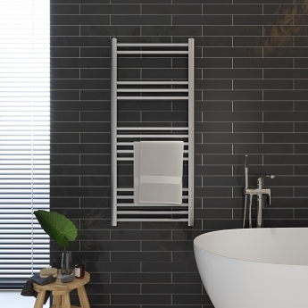 Ultraheat Eco-Rail Straight Heated Towel Rail 1175mm H x 600mm W - Chrome