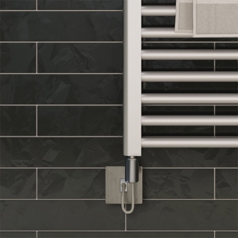 Ultraheat Eco-Rail Chrome 22mm Straight Electric Heated Ladder Towel Rail | Product Image