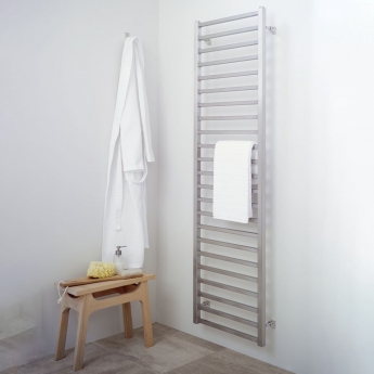 Ultraheat Karnak Chrome Square Tube Electric Designer Heated Towel Rail | Product Image