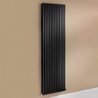 Ultraheat Klon Double Designer Vertical Radiator 1800mm H x 535mm W - Black
