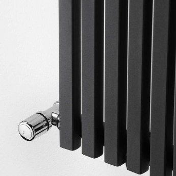 Ultraheat Klon Single Designer Vertical Radiator 1800mm H x 367mm W - Black