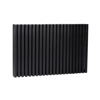 Ultraheat Klon Double Designer Horizontal Radiator 600mm H x 839mm W Black