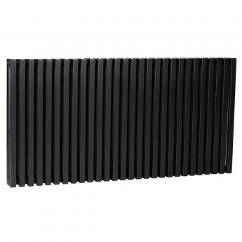 Ultraheat Klon Double Designer Horizontal Radiator 600mm H x 1067mm W Black