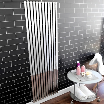 Ultraheat Klon Single Designer Vertical Radiator 1500mm H x 459mm W Chrome