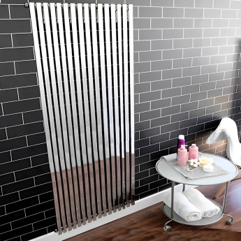 Ultraheat Klon Single Designer Vertical Radiator 1800mm H x 611mm W Chrome