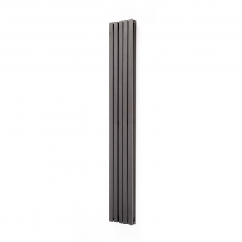 Ultraheat Linear Double Designer Vertical Radiator 1800mm H x 268mm W Black