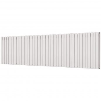 Ultraheat Linear Double Designer Horizontal Radiator 600mm H x 2017mm W - White