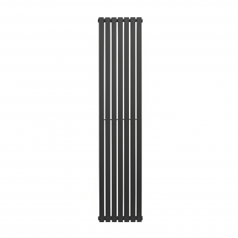Ultraheat Linear Single Designer Vertical Radiator 1500mm H x 374mm W Black | Product Image