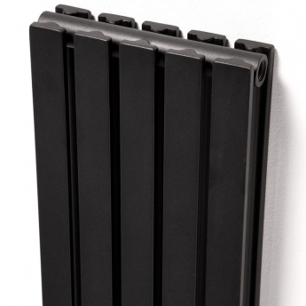 Ultraheat Linear Double Designer Vertical Radiator 1800mm H x 268mm W Black