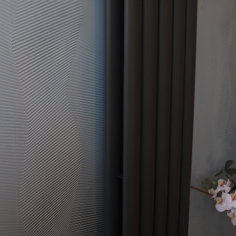 Ultraheat Sofi Double Designer Vertical Radiator 1800mm H x 298mm W - Black