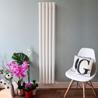 Ultraheat Sofi Double Designer Vertical Radiator 1800mm H x 298mm W White