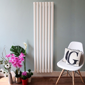 Ultraheat Sofi Double Designer Vertical Radiator 1800mm H x 416mm W White