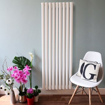 Ultraheat Sofi Double Designer Vertical Radiator 1800mm H x 534mm W White