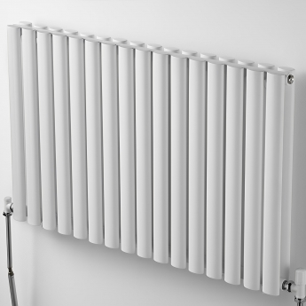 Ultraheat Sofi Double Designer Horizontal Radiator 600mm H x 947mm W White