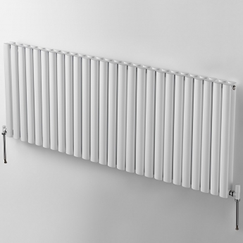Ultraheat Sofi Double Designer Horizontal Radiator 600mm H x 1537mm W White