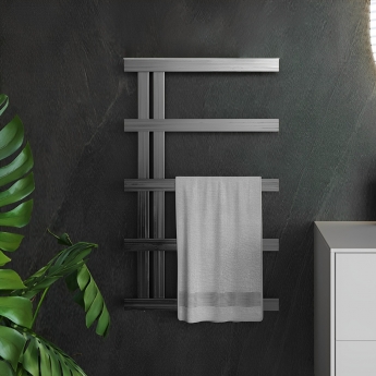 Ultraheat Stile Stainless Steel Electric Designer Heated Towel Rail | Product Image