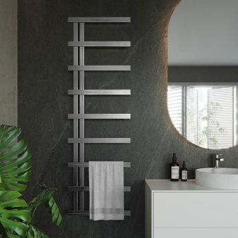 Ultraheat Stile Stainless Steel Electric Designer Heated Towel Rail | Product Image