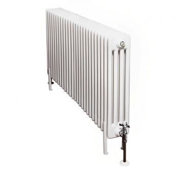 Ultraheat Tubular 4-Column Radiator 400mm H x 1130mm W 25 Sections - White