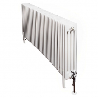 Ultraheat Tubular 4-Column Radiator 300mm H x 1440mm W 32 Sections - White
