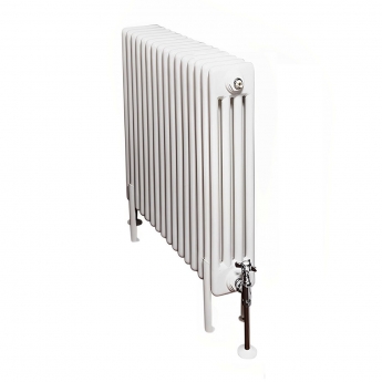 Ultraheat Tubular 4-Column Radiator 400mm H x 731mm W 16 Sections - White
