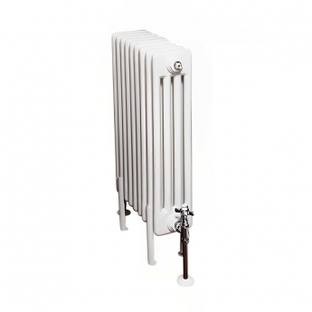 Ultraheat Tubular 4-Column Radiator 600mm H x 421mm W 9 Sections - White