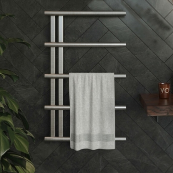 Ultraheat Vera Stainless Steel Electric Designer Heated Towel Rail | Product Image