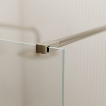 Valo Altitude Brushed Nickel 2000mm Walk-In Shower Enclosure | Product Image