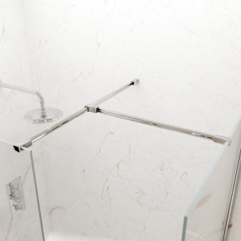 Valo Altitude Chrome 2000mm Walk-In Shower Enclosure | Product Image