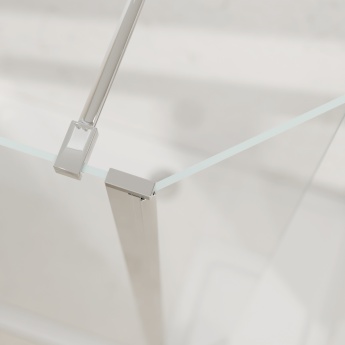 Valo Altitude Chrome 2000mm Walk-In Shower Enclosure with Return Panel | Product Image