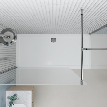 Valo Altitude Gunmetal 2000mm Walk-In Shower Enclosure | Product Image