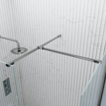 Valo Altitude Gunmetal 2000mm Walk-In Shower Enclosure | Product Image