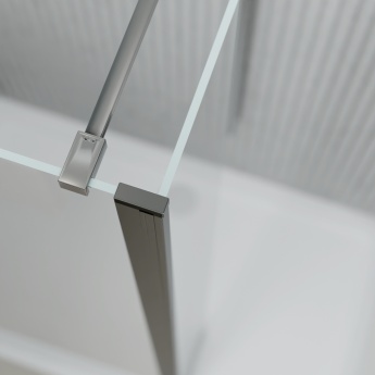 Valo Altitude Gunmetal 2000mm Walk-In Shower Enclosure with Return Panel | Product Image
