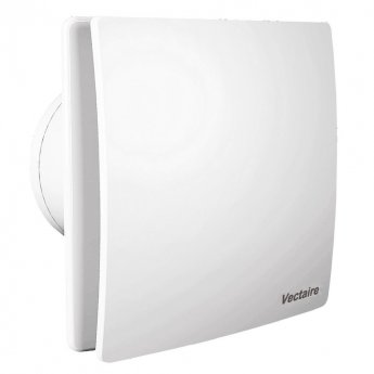 Vectaire Elegance Fan Extractor with Humidistat and Pull-cord 160mm H x 160mm W x 118mm D - White