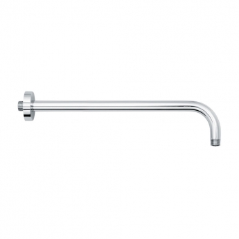 Vema Round Wall Mounted Shower Arm 400mm Length - Chrome