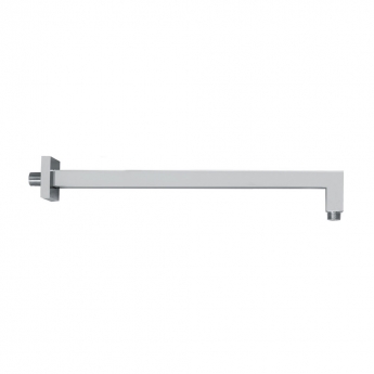Vema Square Wall Mounted Shower Arm 400mm Length - Chrome
