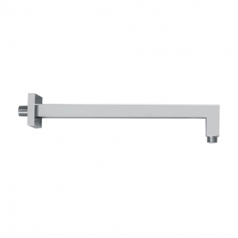 Vema Square Wall Mounted Shower Arm 300mm Length - Chrome