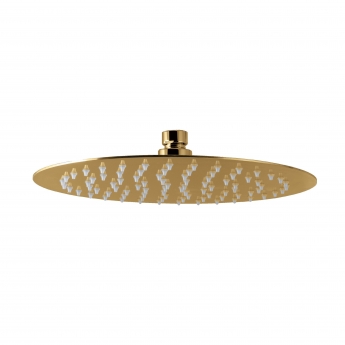 Vema Tiber Round Shower Head 250mm Diameter - Brushed Brass | Product Image