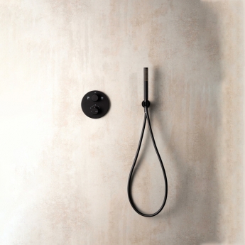 Vema Timea Built In Two Outlet Concealed Shower Valve Dual Handle - Black