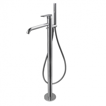 Vema Timea Freestanding Bath Shower Mixer Tap with Shower Kit - Chrome