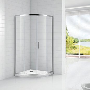 Verona Aquaglass Intro+ Quadrant Shower Enclosure 1000mm x 1000mm - 8mm Glass